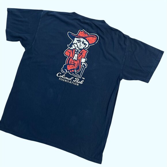 Ole Miss Colonel Reb Comfort Colors Tee T-Shirt Size Large Collegiate - Picture 1 of 14